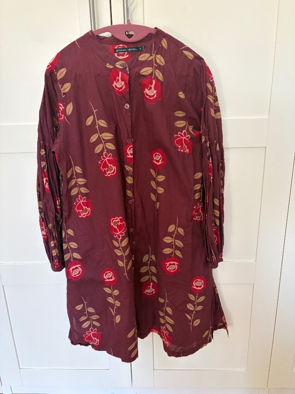 Gudrun Sjoden Rose Tunic - Small Burgandy
